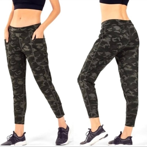 Fabletics Pants - Fabletics Gray Camo Joggers